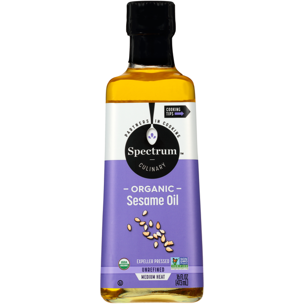 Oils & Vinegars Spectrum Culinary Organic Sesame Oil Medium Heat hero