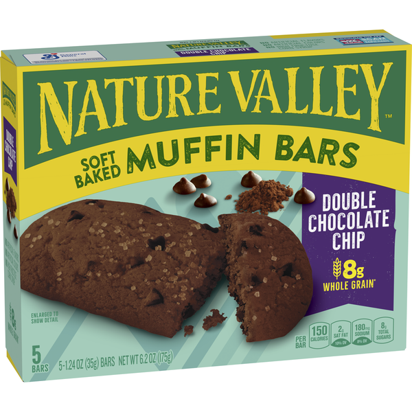 Energy & Granola Bars Nature Valley Double Chocolate Chip Soft Baked Muffin Bars hero