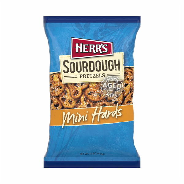 Chips & Pretzels Herr's Sourdough Pretzels Mini Hards hero