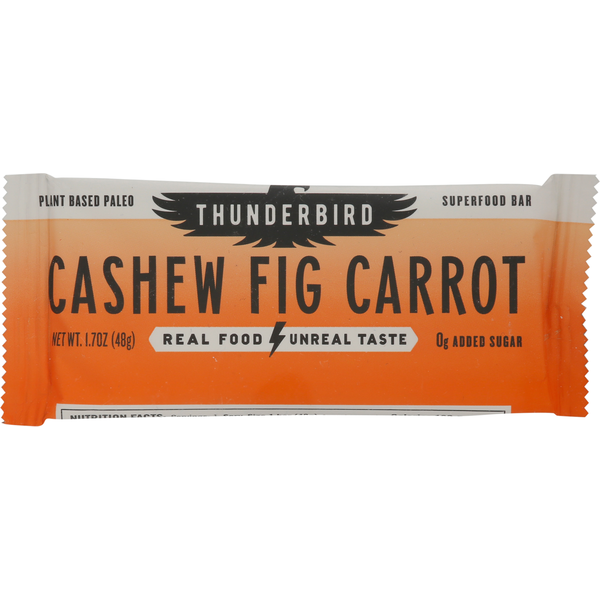 Energy & Granola Bars Thunderbird Superfood Bar, Cashew Fig Carrot hero