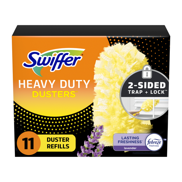 Cleaning Products Swiffer Dusters Heavy Duty Multi-Surface Duster Refills for Cleaning, Lavender Scent hero