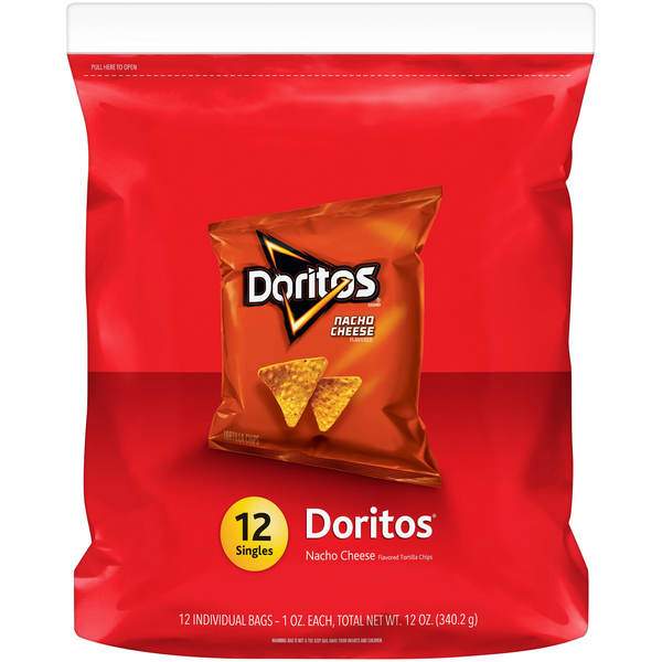 Chips & Pretzels Doritos Nacho Cheese Flavored Tortilla Chips hero