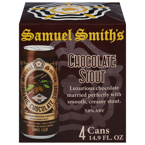 Beers & Coolers Samuel Smith Stout, Organic, Chocolate hero