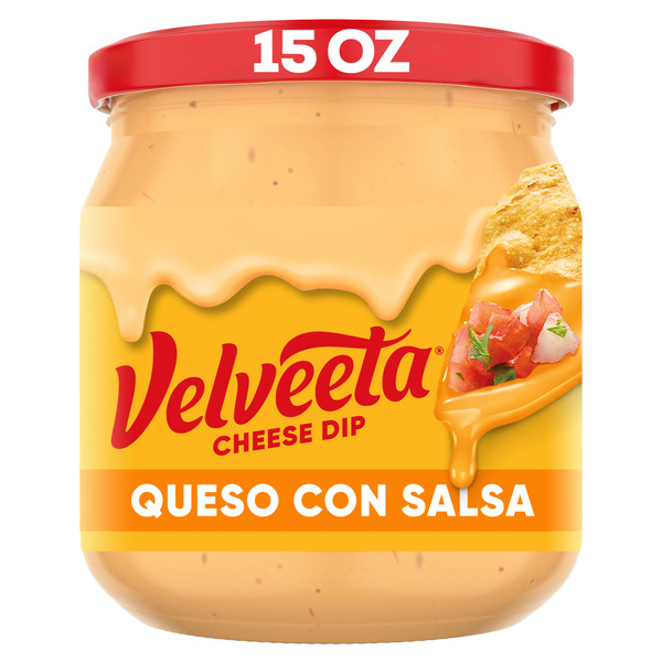 Fresh Dips & Tapenades VELVEETA Queso con Salsa Cheese Dip hero