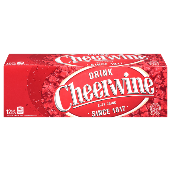 Soft Drinks Cheerwine Soft Drink, 12 Pack hero