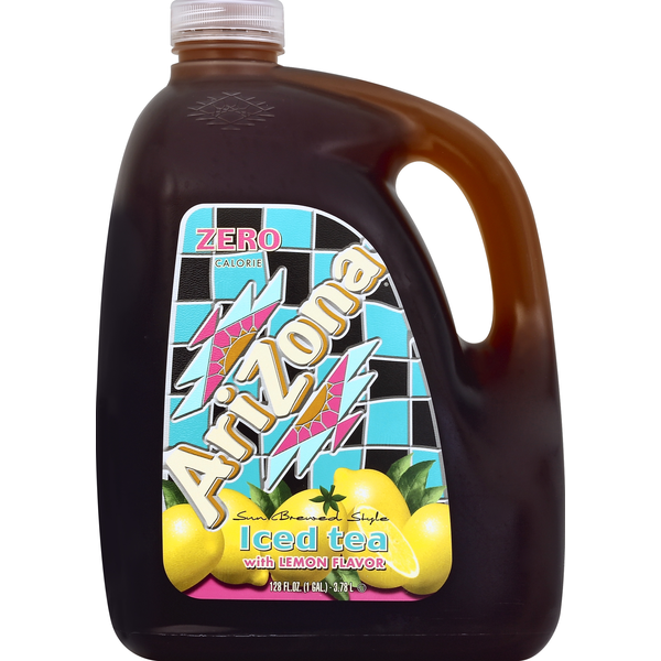 Tea AriZona Iced Tea, with Lemon Flavor, Sun Brewed Style hero