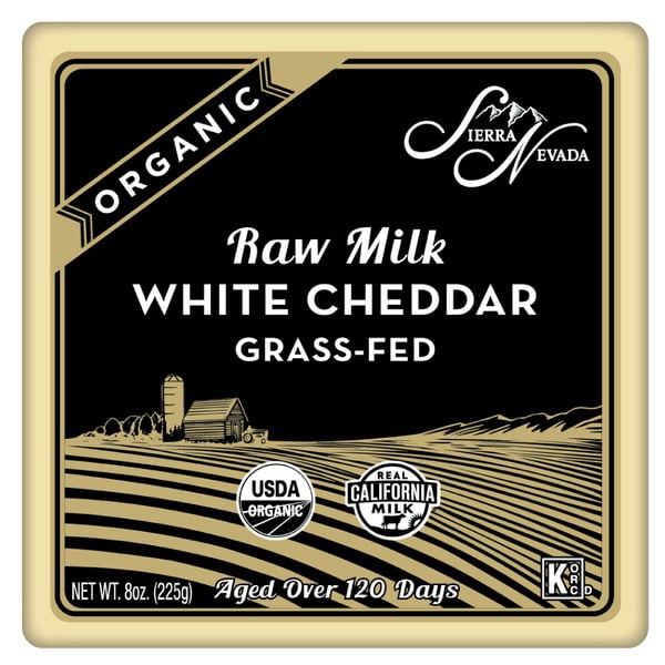 Specialty Cheeses Sierra Nevada Cheese Company Organic Raw Milk White Cheddar hero