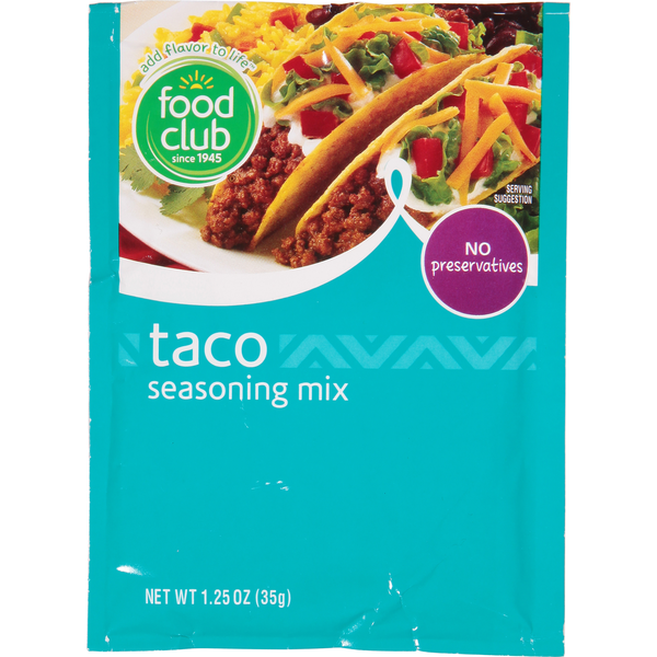 Spices & Seasonings Food Club Seasoning Mix, Taco hero