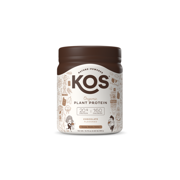 Protein & Meal Replacements KOS, Inc. Chocolate Organic Plant-Based Protein hero