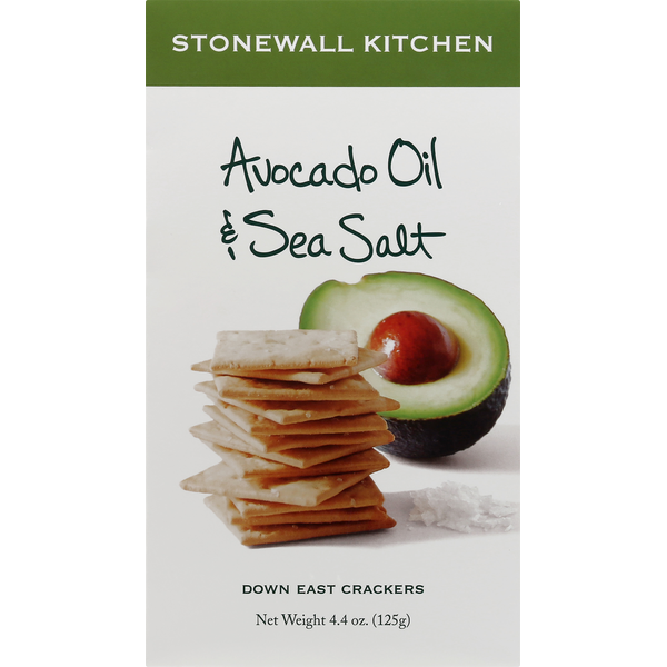 Salad Dressing & Toppings Stonewall Kitchen Crackers, Down East, Avocado Oil & Sea Salt hero