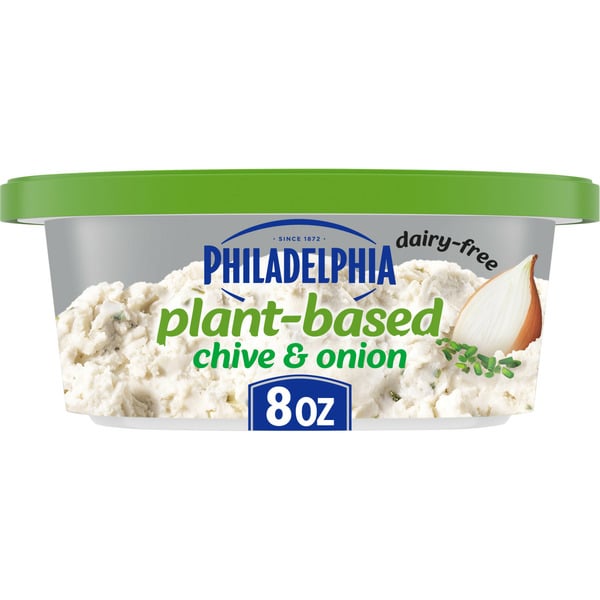 Fresh Dips & Tapenades Philadelphia Non-Dairy Plant-Based Chive & Onion "Cream Cheese" Spread hero