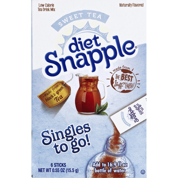 Cocoa & Drink Mixes Snapple Singles To Go Sweet Tea hero