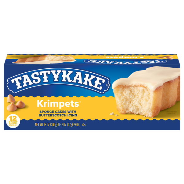 Cookies & Cakes Tastykake Butterscotch Krimpets Cakes hero