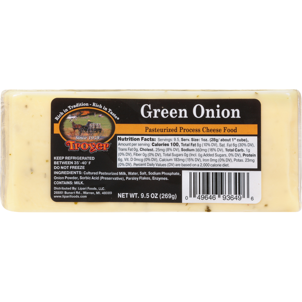 Other Creams & Cheeses Troyer Cheese, Green Onion hero