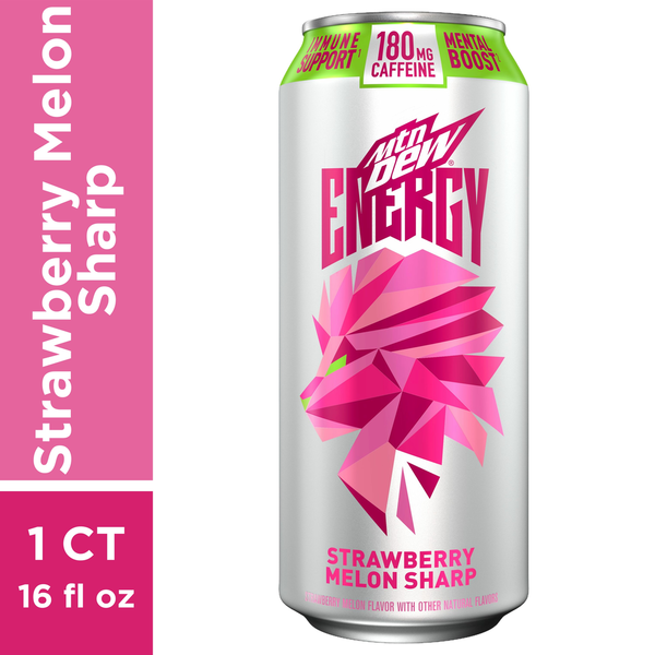 Energy & Sports Drinks Mountain Dew Energy Strawberry Melon Spark hero