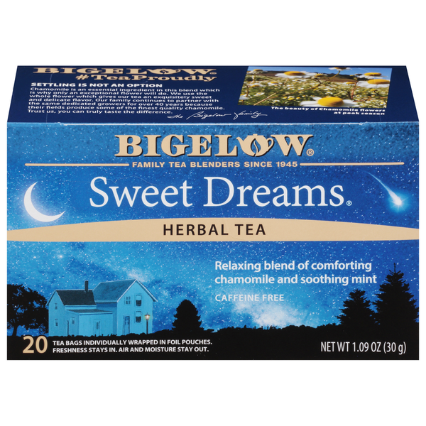 Tea Bags and Mixes Bigelow Sweet Dreams Herb Tea Bags hero