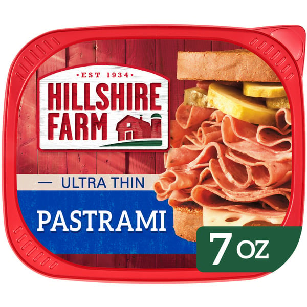 Packaged Lunch Meat Hillshire Farm Ultra Thin Sliced Lunchmeat, Pastrami hero