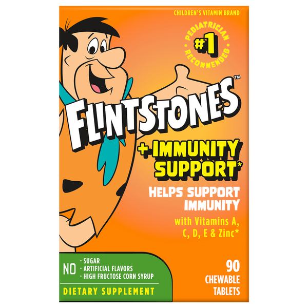 Vitamins & Supplements Flintstones +Immunity Support, Children's, Chewable Tablets hero