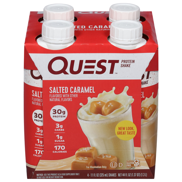 Protein & Meal Replacements Quest Protein Shake, Salted Caramel, hero