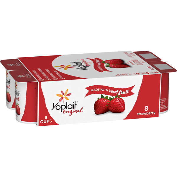 Yogurt/Kefir Yoplait Original Low Fat Strawberry Yogurt Cups hero