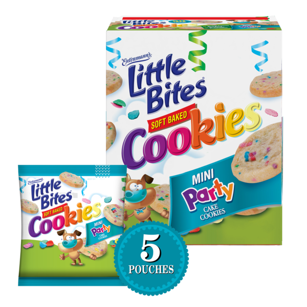 Bakery Desserts Entenmann's Little Bites, 5 count, Party Cake Mini Cookies hero