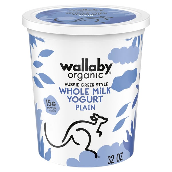 Baby Food & Formula Wallaby Organic Organic Whole Milk Plain Greek Yogurt hero