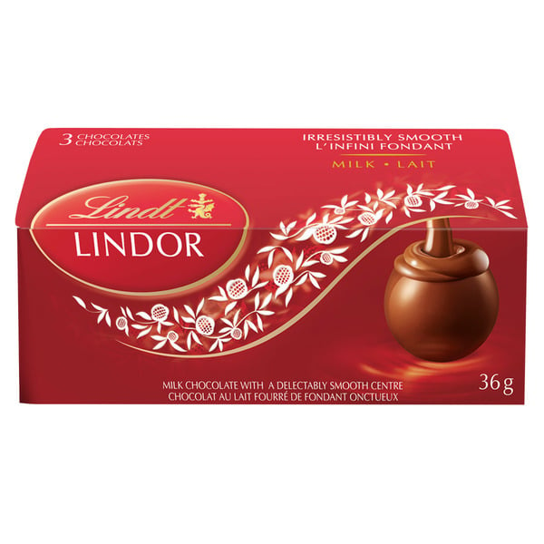 Candy & Chocolate Lindt Milk Chocolate Truffles, Count of 3, 36-Gram Box hero