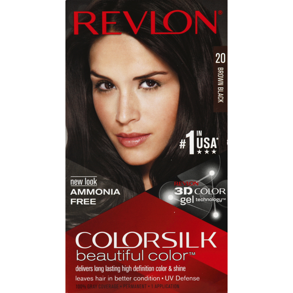 Hair Care Revlon Permanent Haircolor, Brown Black 20 hero