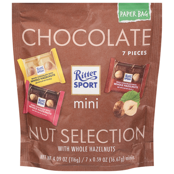 Candy & Chocolate Ritter Sport Chocolate Nut Selection, Mini hero