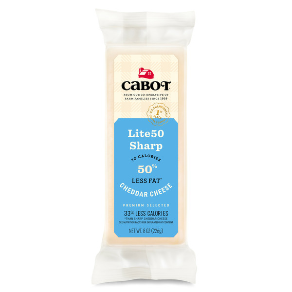 Packaged Cheese Cabot Lite hero