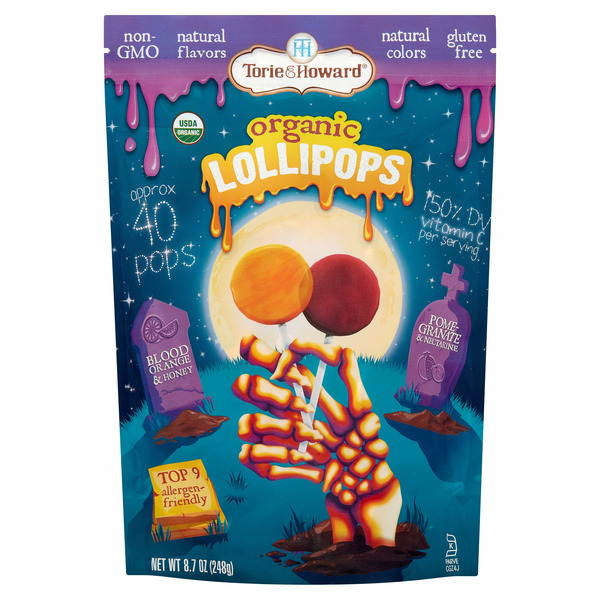 Torie & Howard Organic Lollipops hero