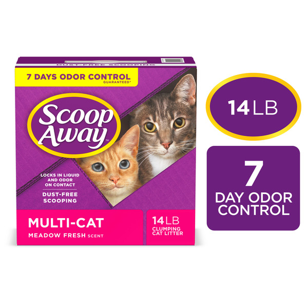 Cat Food & Care Scoop Away Multi-Cat Clumping Cat Litter, Meadow Fresh Scent hero