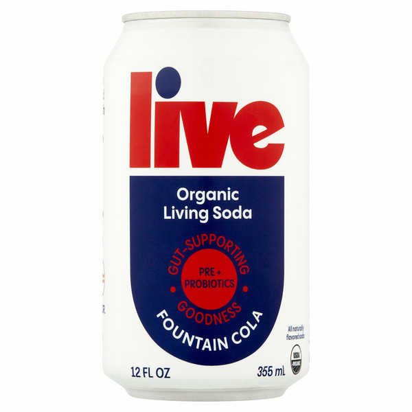 Soft Drinks Live Fountain Cola Organic Living Soda hero