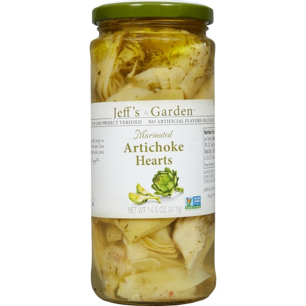 Juice & Nectars Jeff's Garden Marinated Artichoke Hearts hero