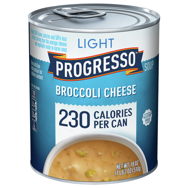 Prepared Soups & Salads Progresso Light Broccoli Cheese Canned Soup hero