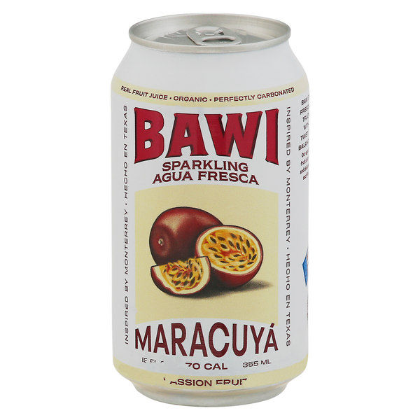 Refrigerated Beverages Bawi Agua Fresca, Passion Fruit, Sparkling hero