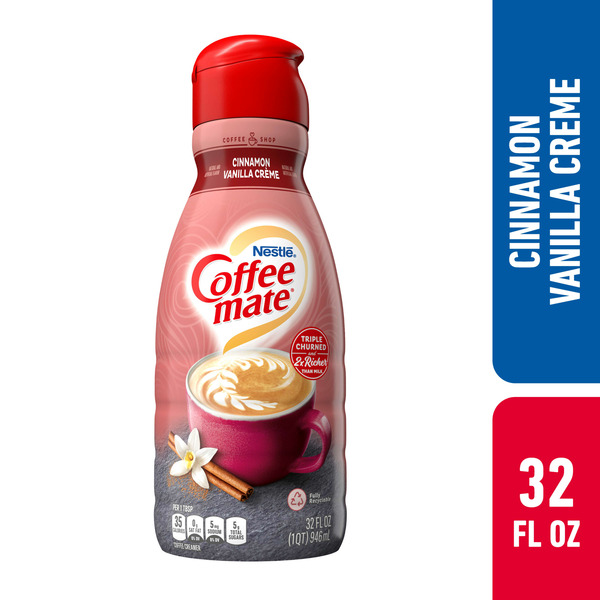 Cream Coffee mate Duo Cinnamon Vanilla Liquid Coffee Creamer hero