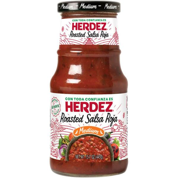 Latino Foods Herdez Roasted Salsa Roja Medium hero