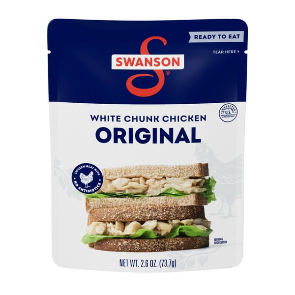 Canned Meat & Seafood Swanson's Original White Chunk Fully Cooked Chicken hero