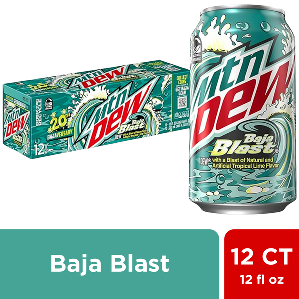 Soda Mountain Dew Baja Blast Soda hero