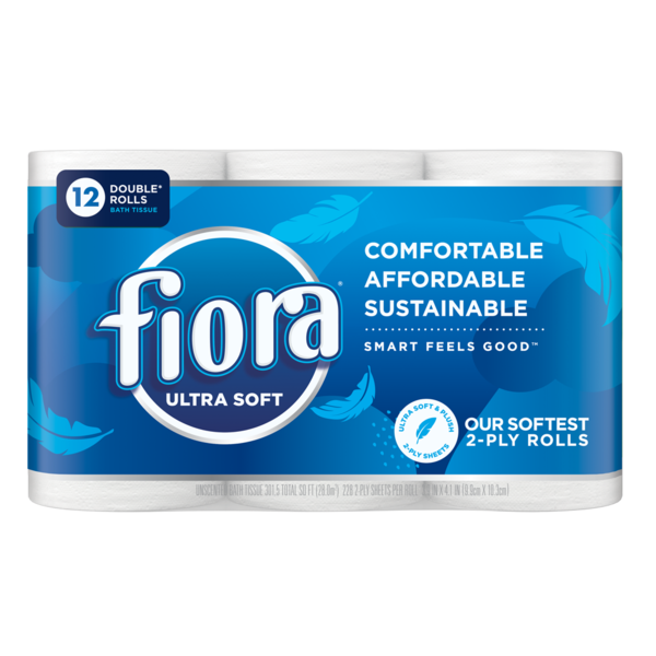 Paper Goods Fiora Ultra Soft Toilet Paper, Double Rolls hero