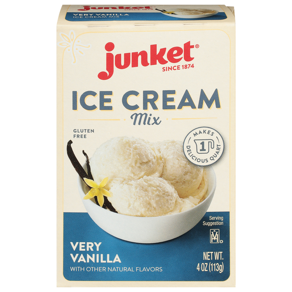 Doughs, Gelatins & Bake Mixes Junket Ice Cream Mix, Very Vanilla hero