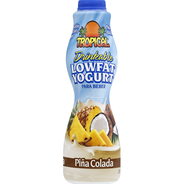 Yogurt Tropical Yogurt, Drinkable, Lowfat, Pina Colada hero