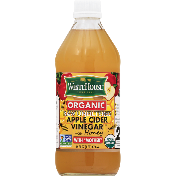 Oils & Vinegars White House Apple Cider Vinegar with Honey, Organic hero