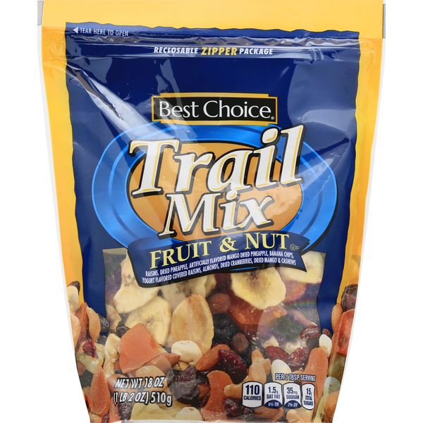 Nuts, Seeds & Dried Fruit Best Choice Trail Mix, Fruit & Nut hero