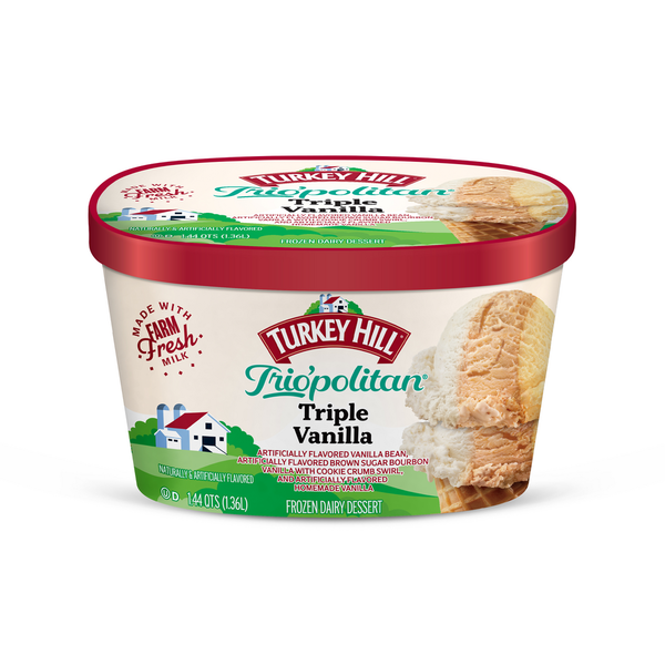 Ice Cream & Ice Turkey Hill Ice Cream, Premium, Triple Vanilla hero