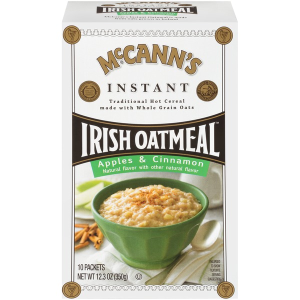 Hot Cereal & Pancake Mixes McCann's Apples & Cinnamon Instant Irish Oatmeal hero