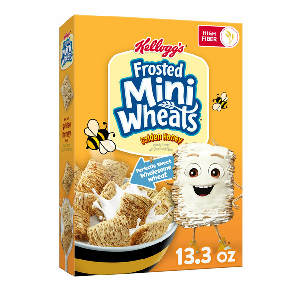 Frosted Mini-Wheats Breakfast Cereal, Kids Cereal, Family Breakfast, Golden Honey hero