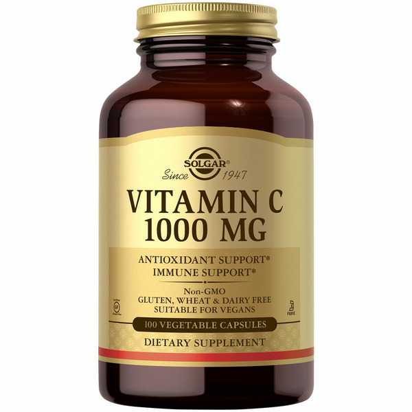 Vitamin C Solgar Vitamin C, 1000 mg, Vegetable Capsules hero