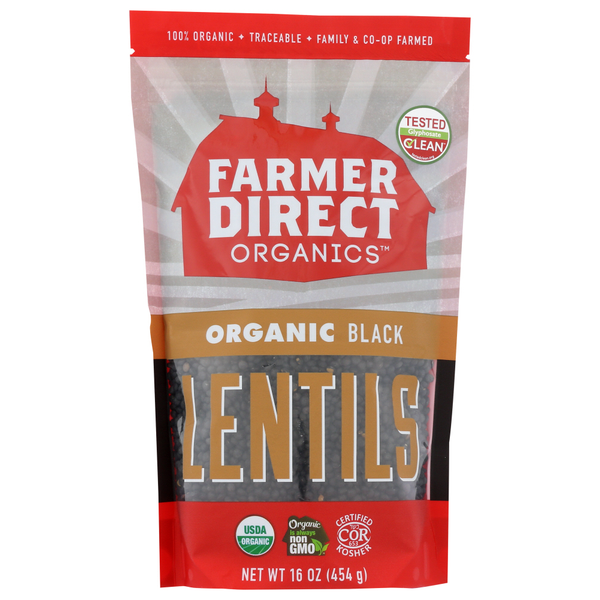 Grains, Rice & Dried Goods Farmer Direct Organic Organic Black Lentils hero